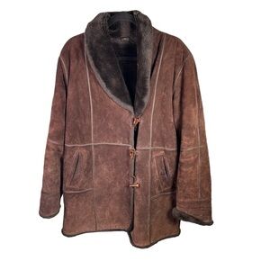 Fleet Street Vintage Genuine Leather Suede Lined Coat/Jckt Medium